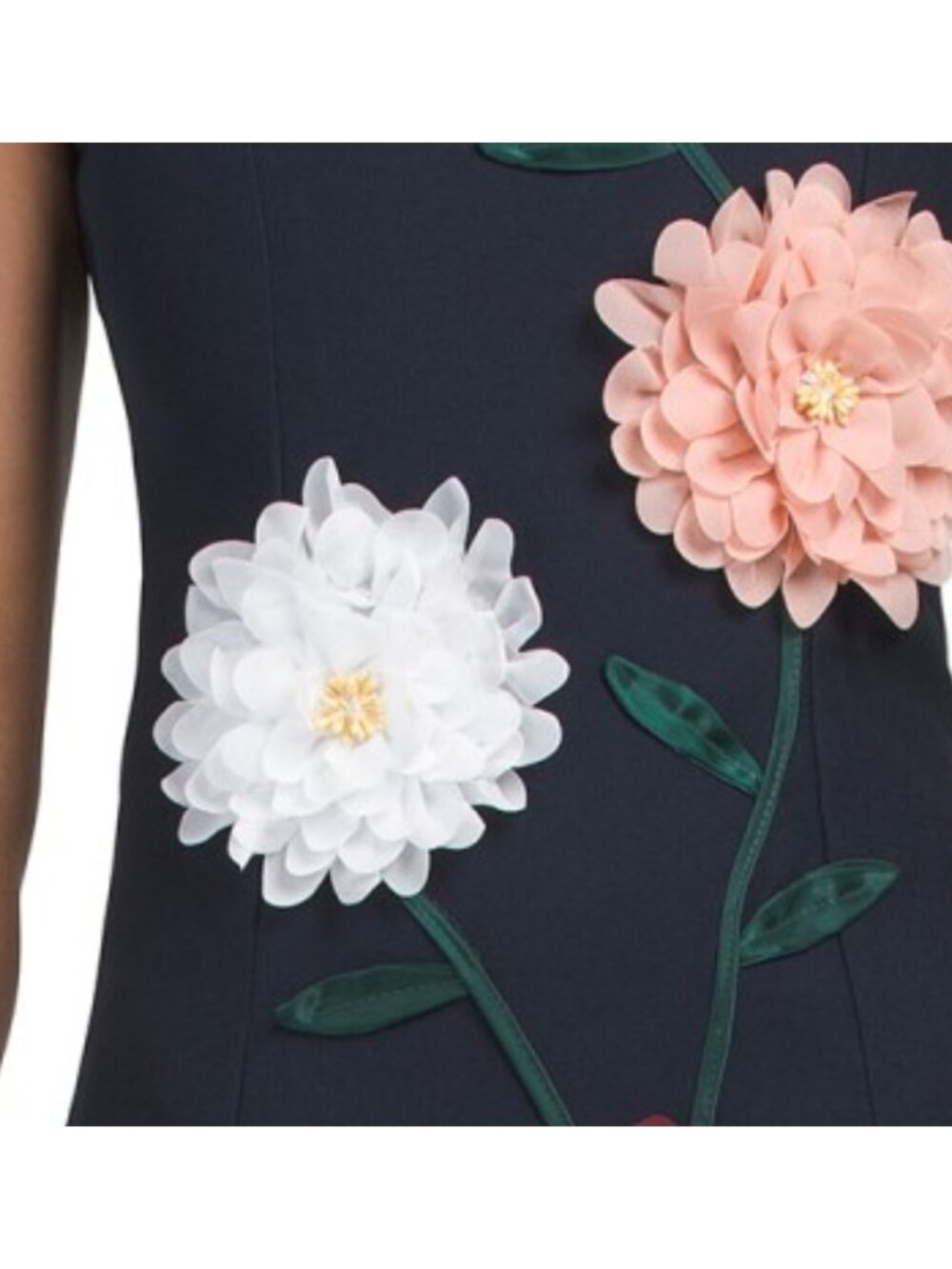 DALIA MACPHEE Sleeveless 3d Floral Midi Dress - Picture 3 of 3